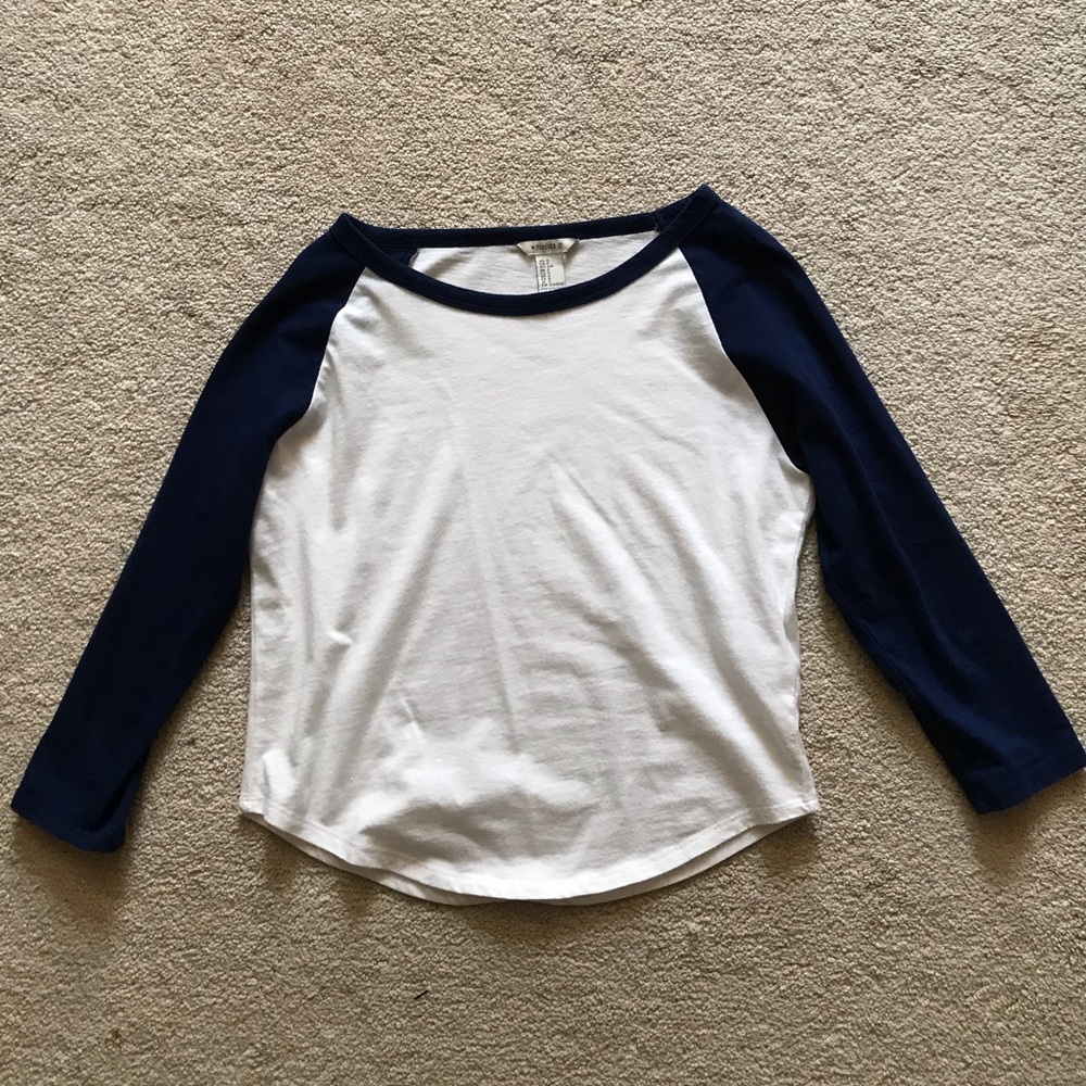 Forever21 quarter sleeve crop top